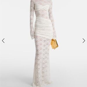 Elegant White Lace Dress